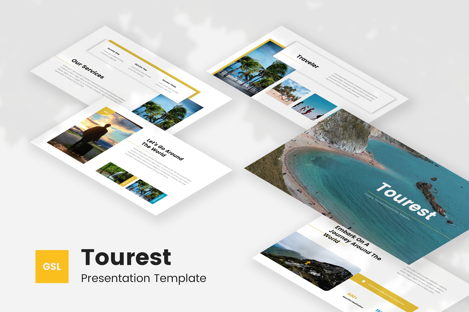 Tourest - Travel & Tourism Google Slides Template