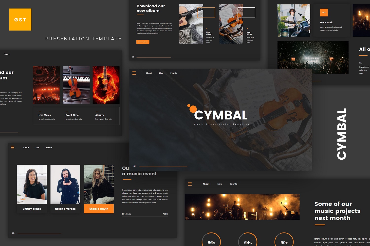 Cymbal - Music Google Slides