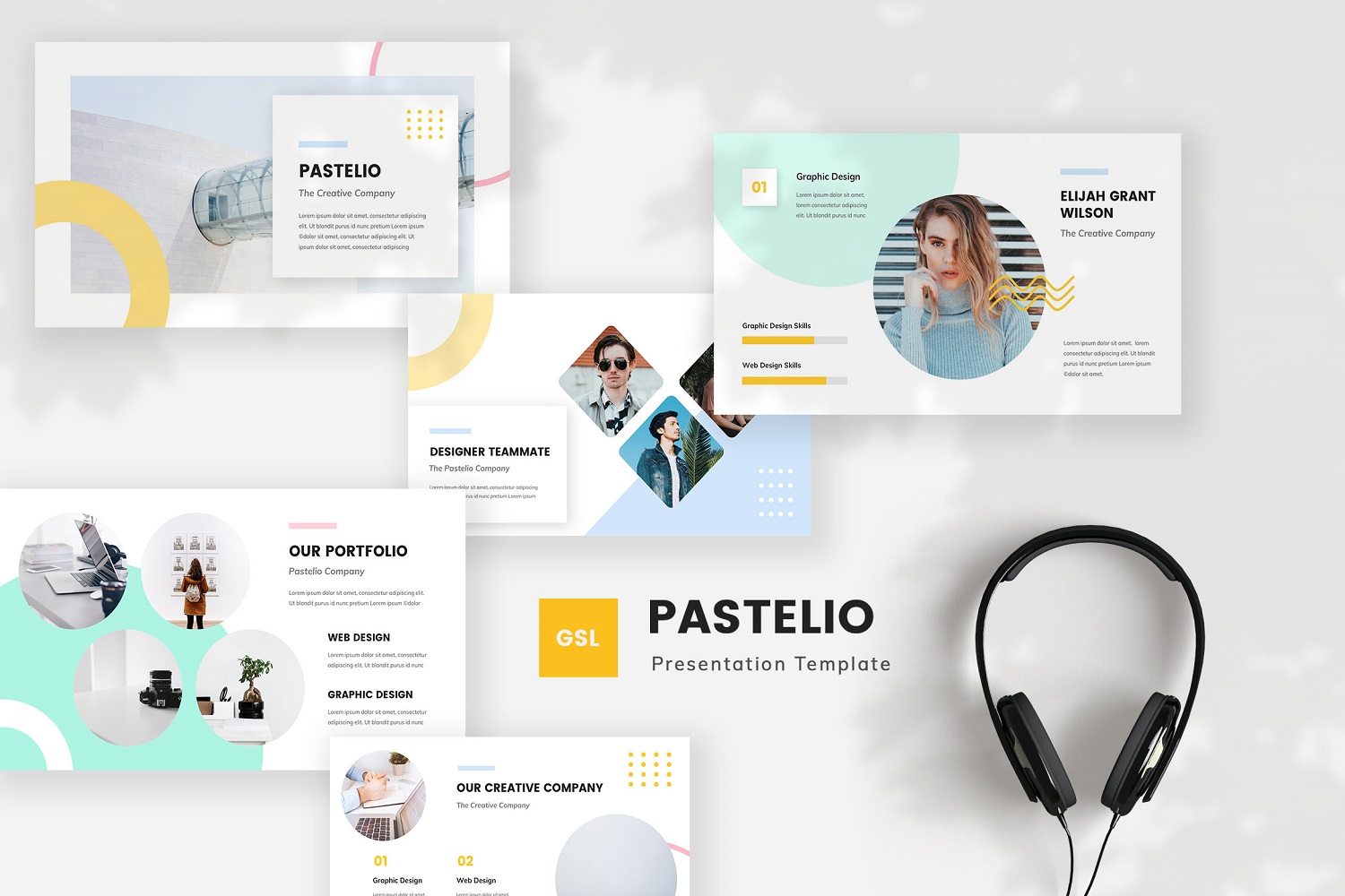 Pastelio - Pastel Google Slides Template