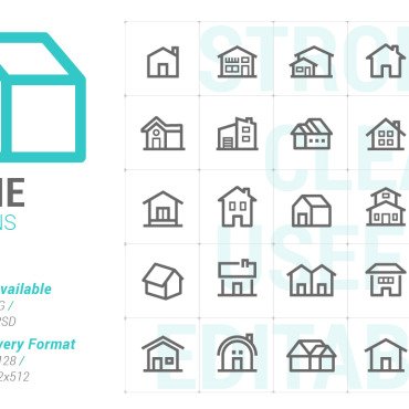 Roof Home Icon Sets 179653