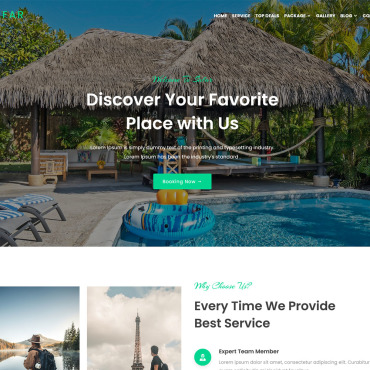 Travel Template Landing Page Templates 179724