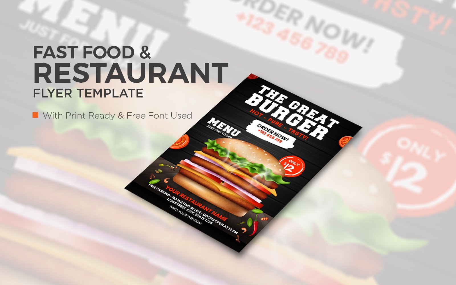 Food Sale Flyer template