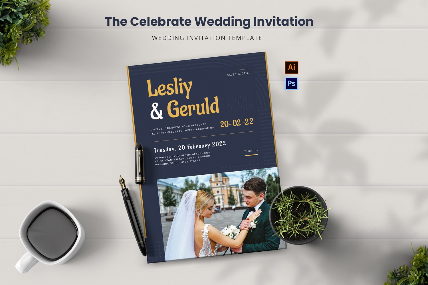 The Celebrate Wedding Invitation