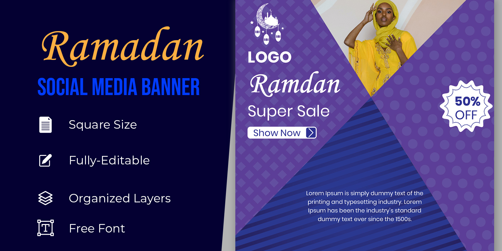 Muslim Sale Social Media Post Banners