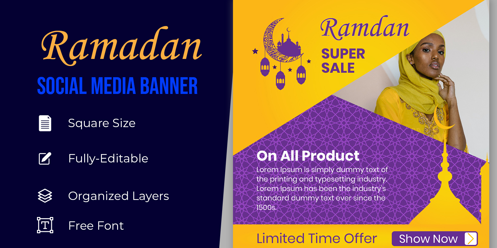 Ramadan Sale Social Media Add Design