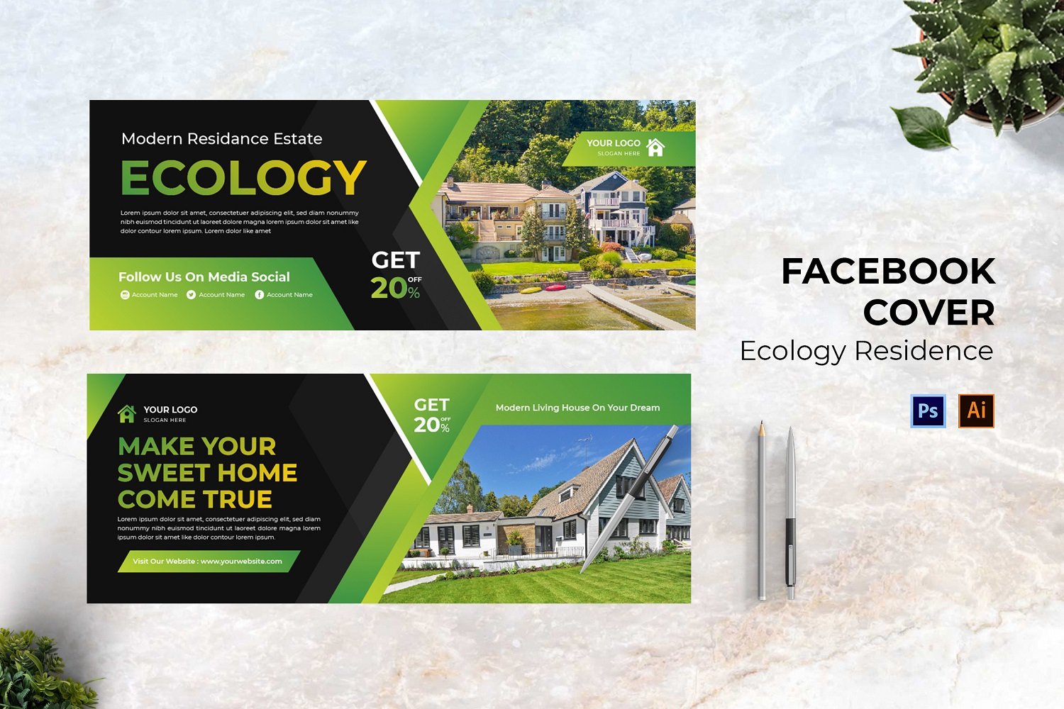 Ecology Residence Facebook Cover Social Media