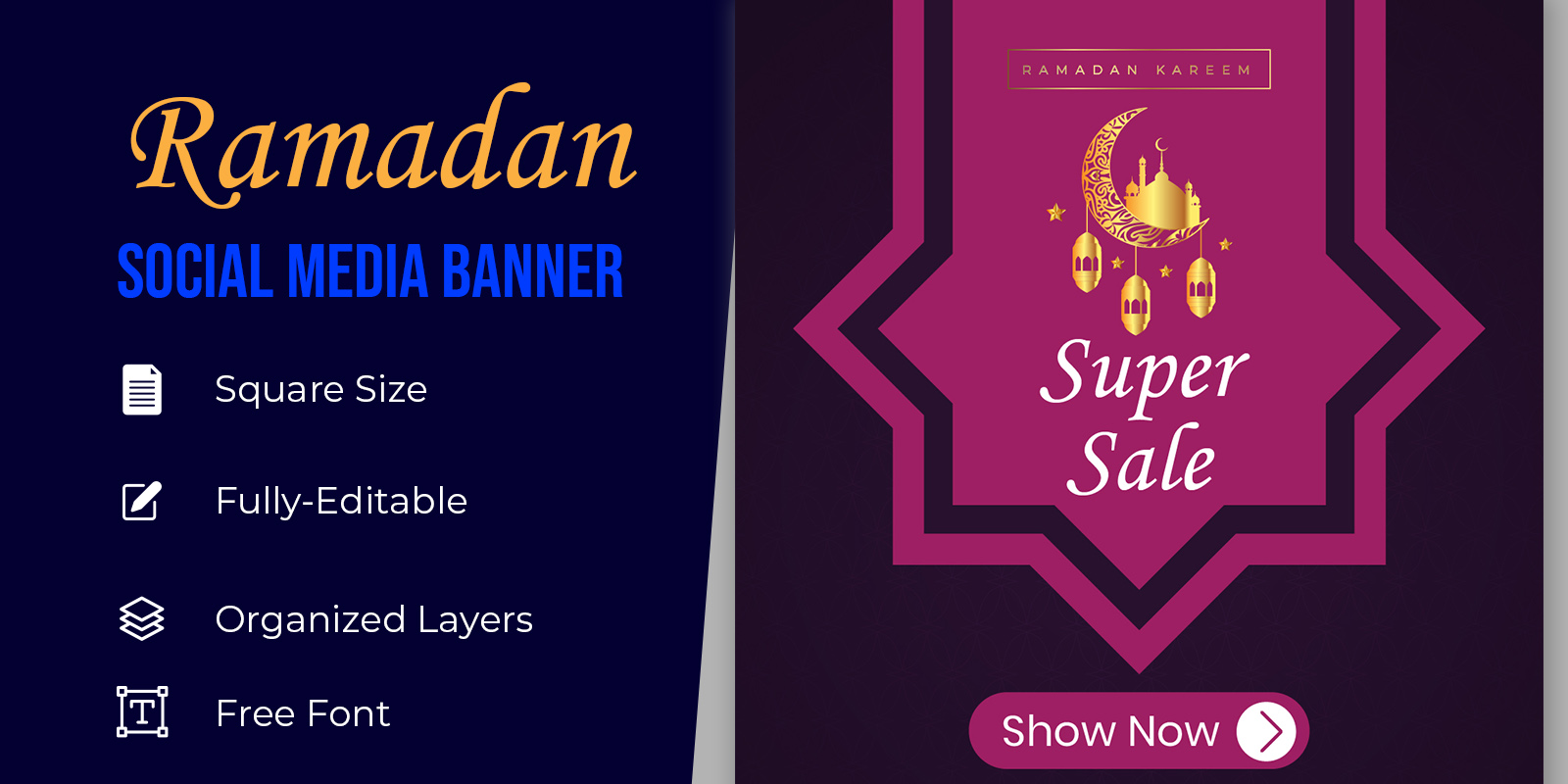 Ramadan Celebration Sale Social Media Banner