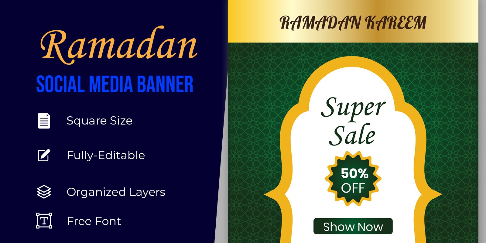 Ramadan Celebration Sale Social Media Graphic Banner