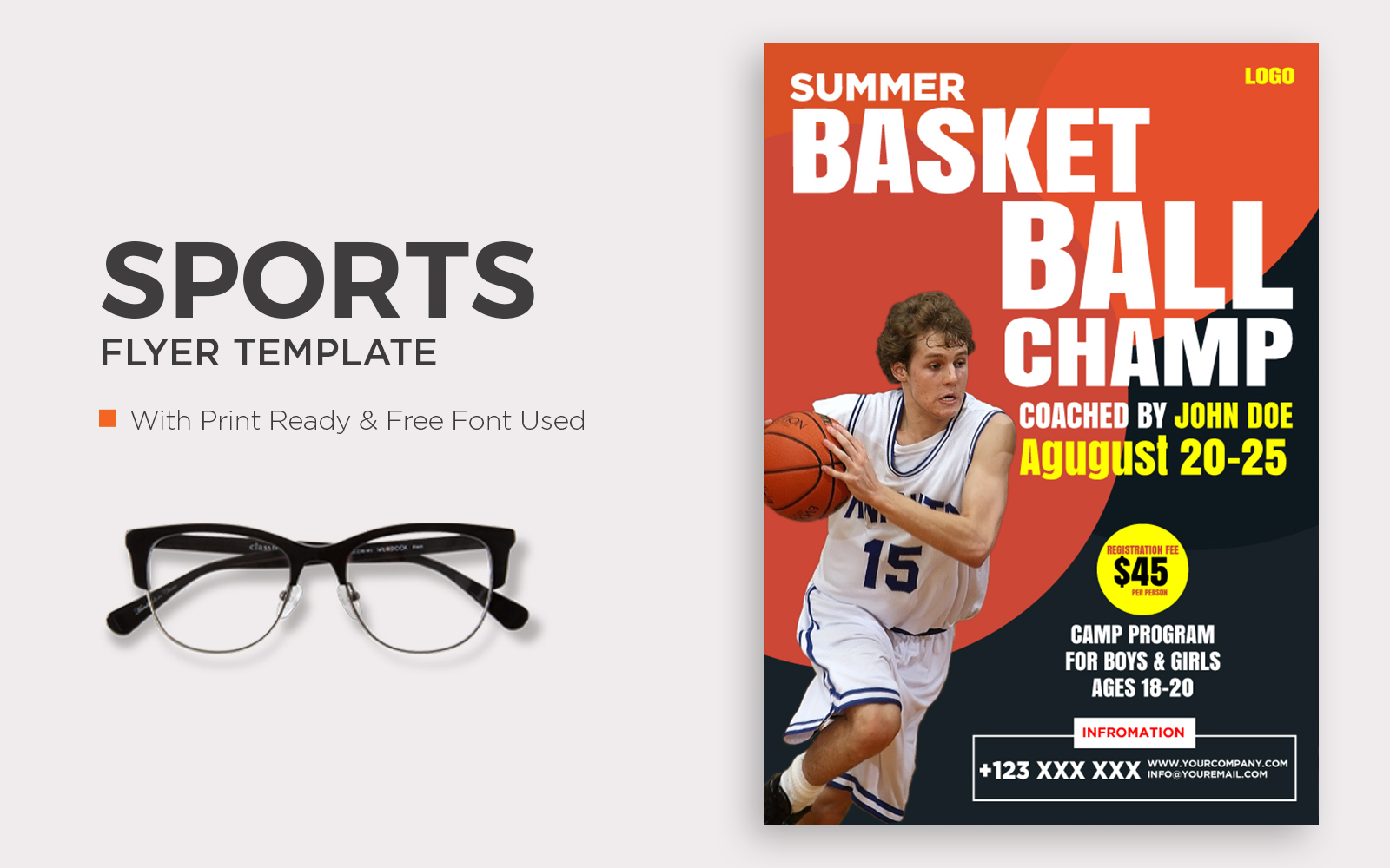 Sports Flyer Template Design