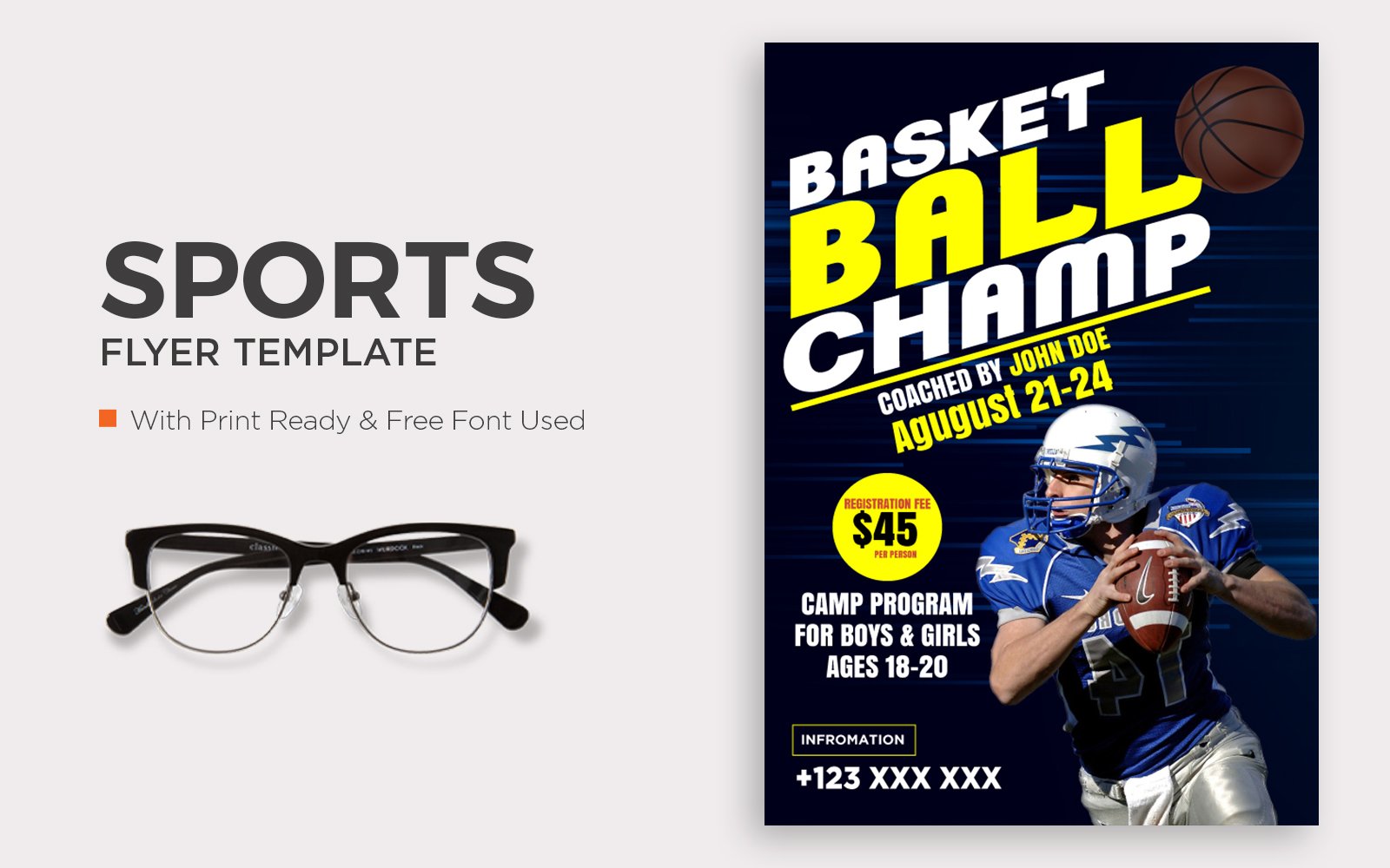 Basket Ball Champ Flyer Design