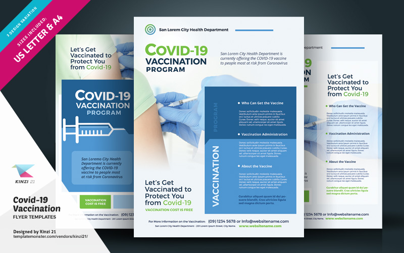 Covid-19 Vaccination Flyer Templates