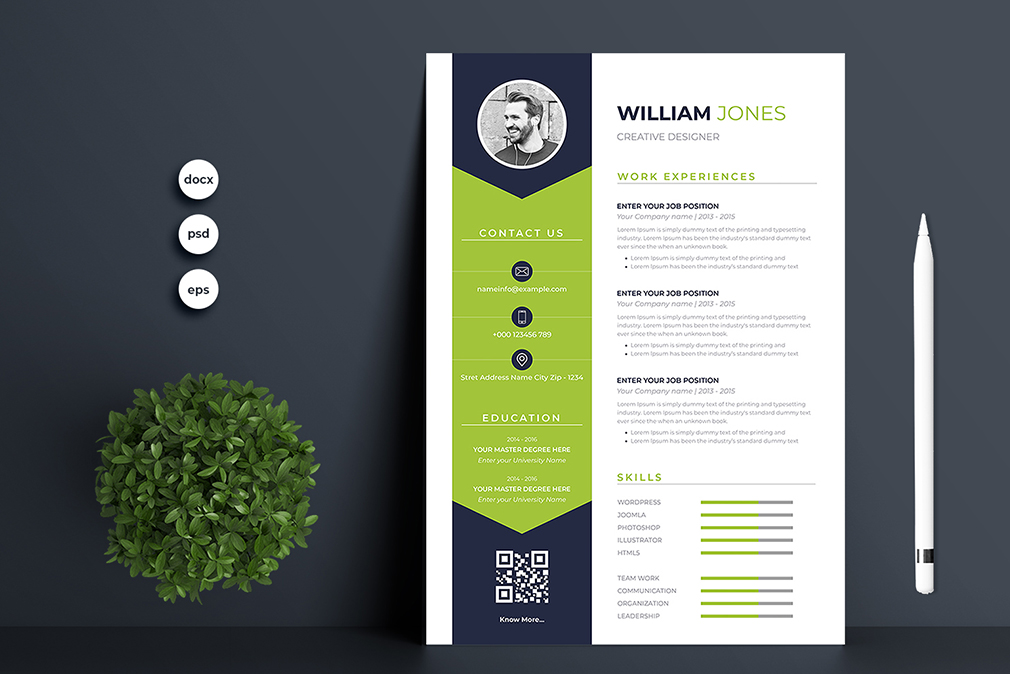 William Jones Resume Template