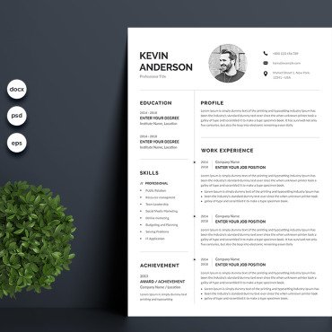Page 3 Resume Templates 180270