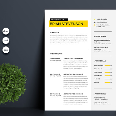 Page 3 Resume Templates 180272