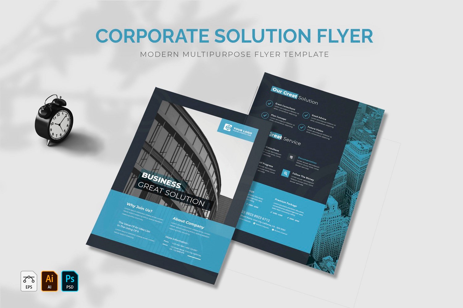 Corporate Solution Flyer Template