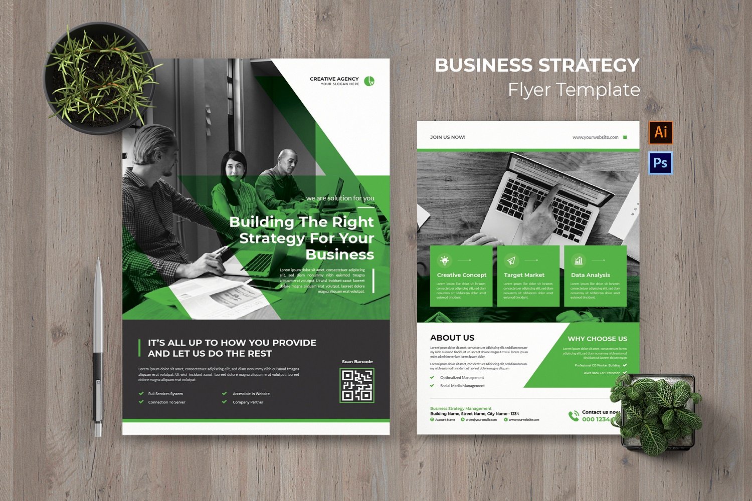 Business Strategy Flyer Template