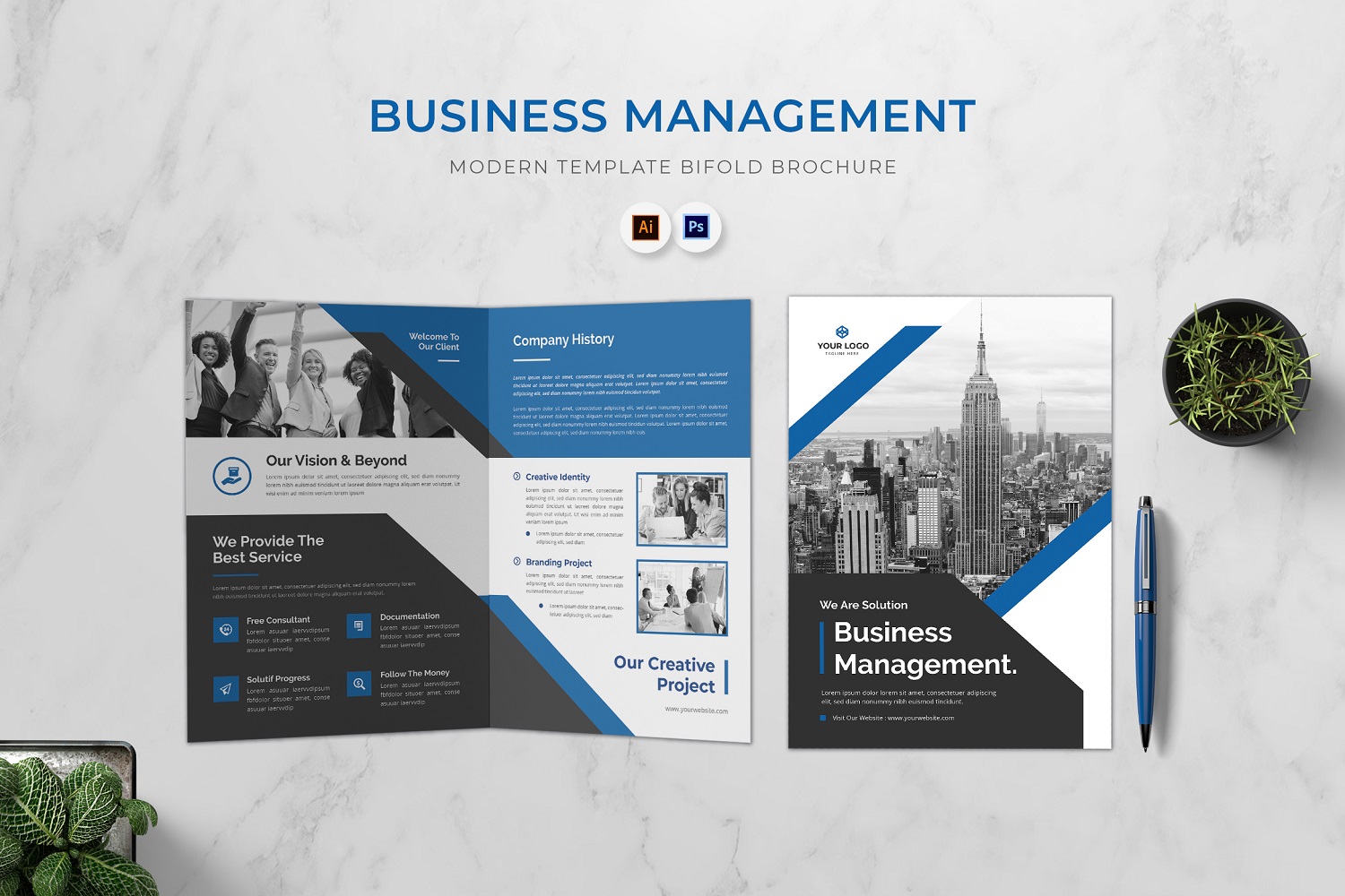 Business Management Bifold Brochure