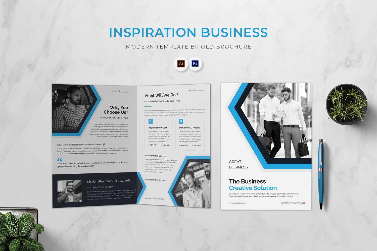 Inspiration Business Bifold Brochure