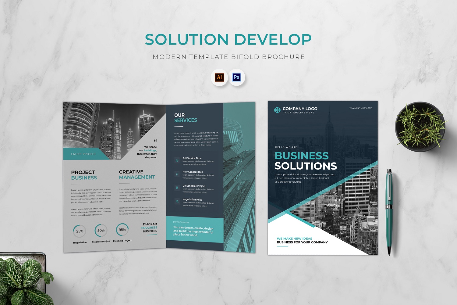 Solution Develop Bifold Brochure