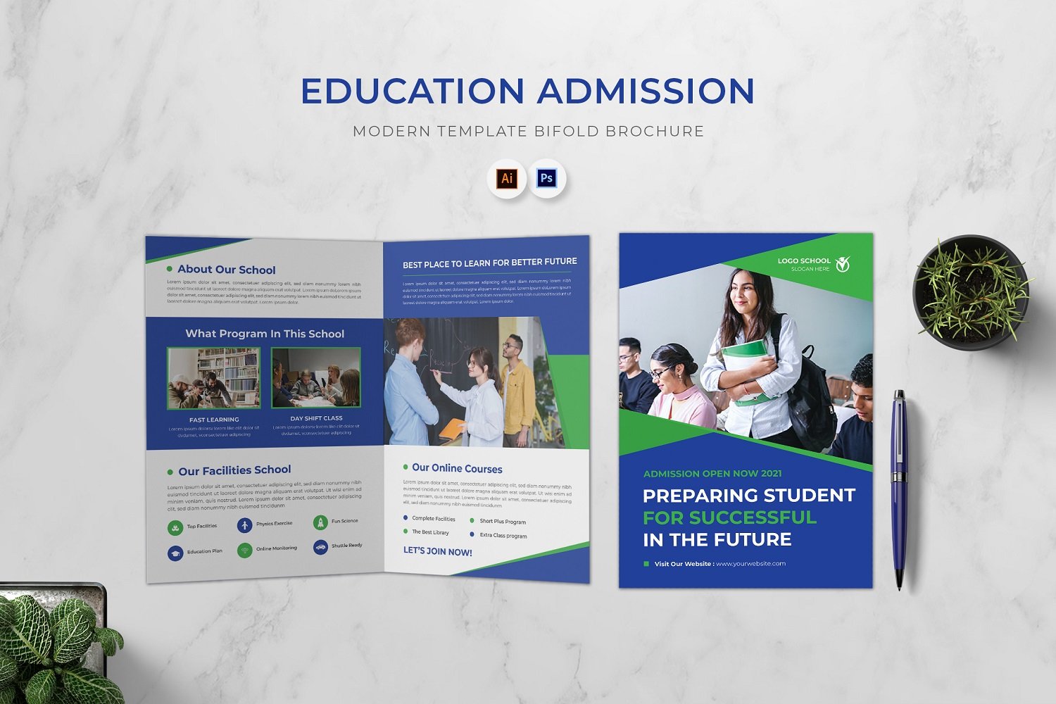 Education Admission Bifold Brochure