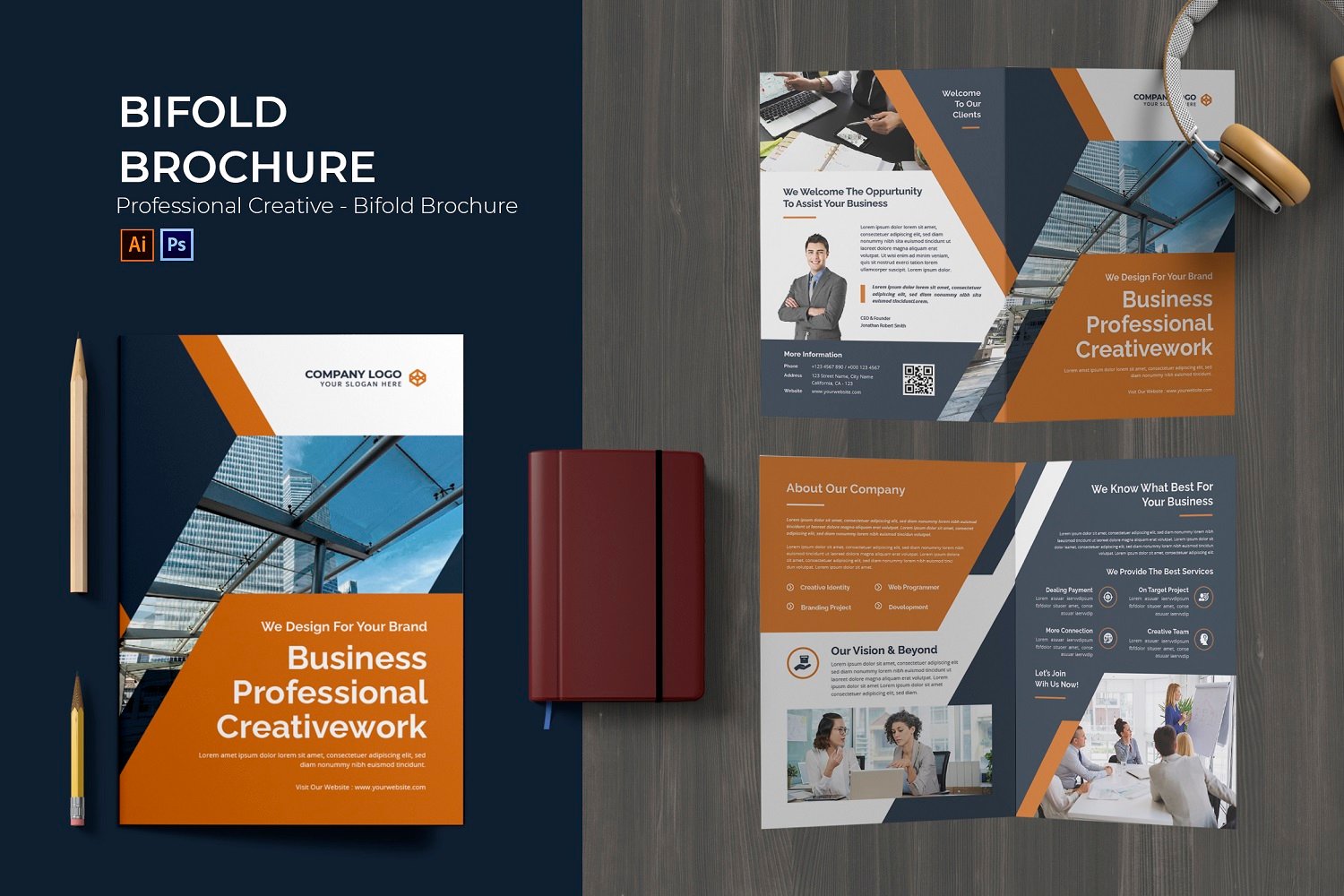 Professional Creative Bifold Brochure