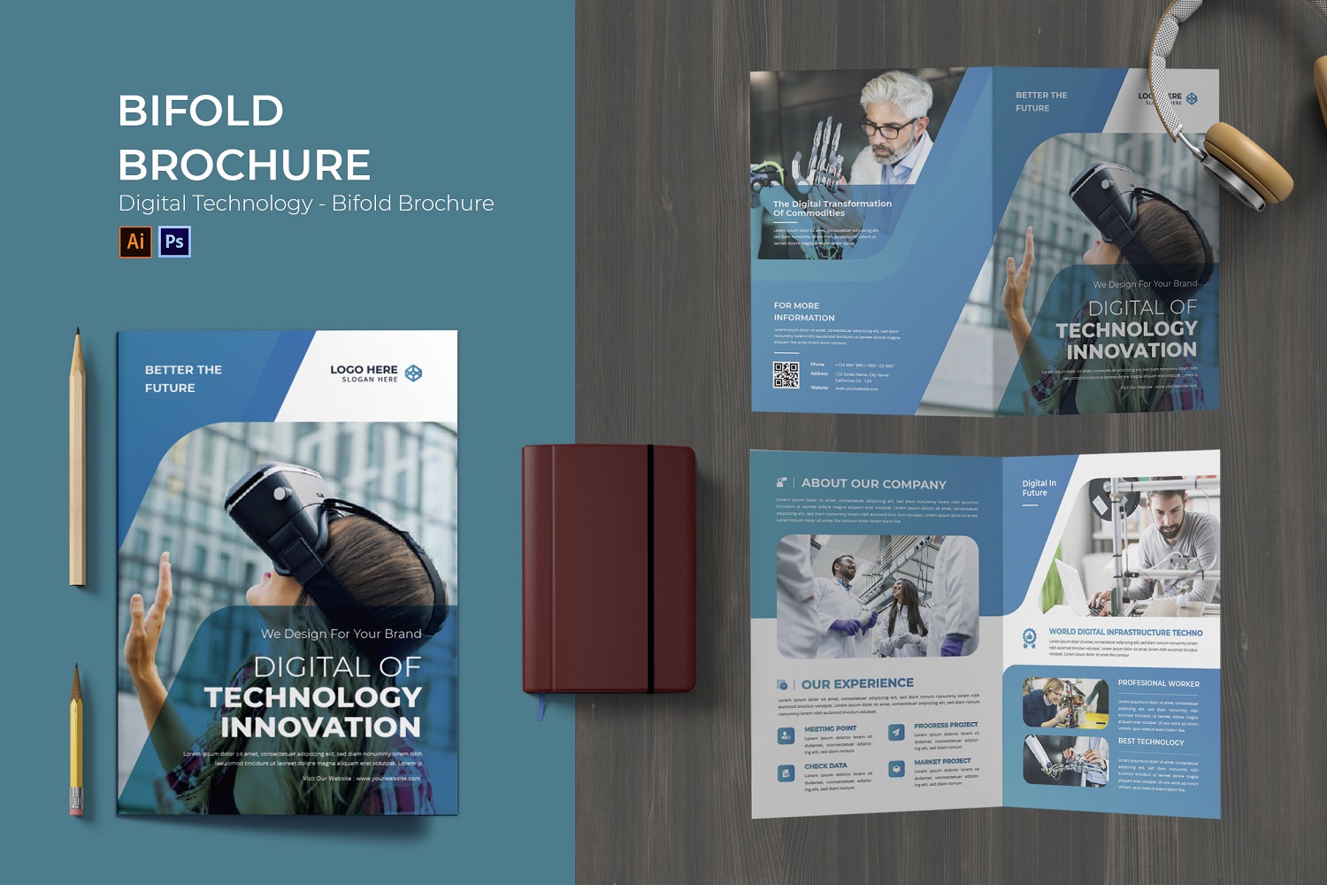 Digital Technology Bifold Brochure