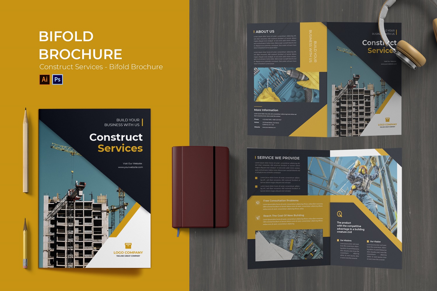 Construct Services Bifold Brochure