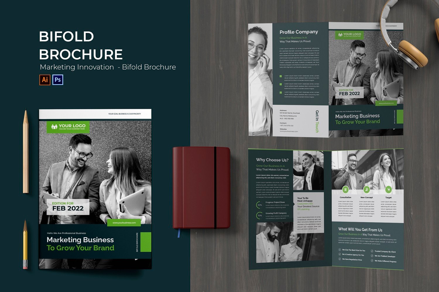 Marketing Innovation Bifold Brochure