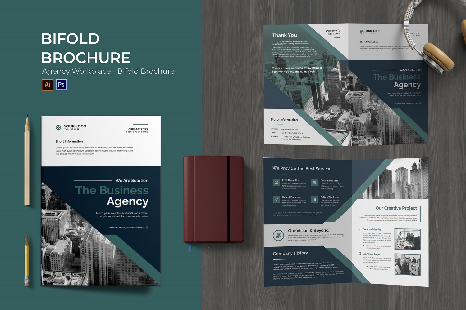 Agency Workplace Bifold Brochure