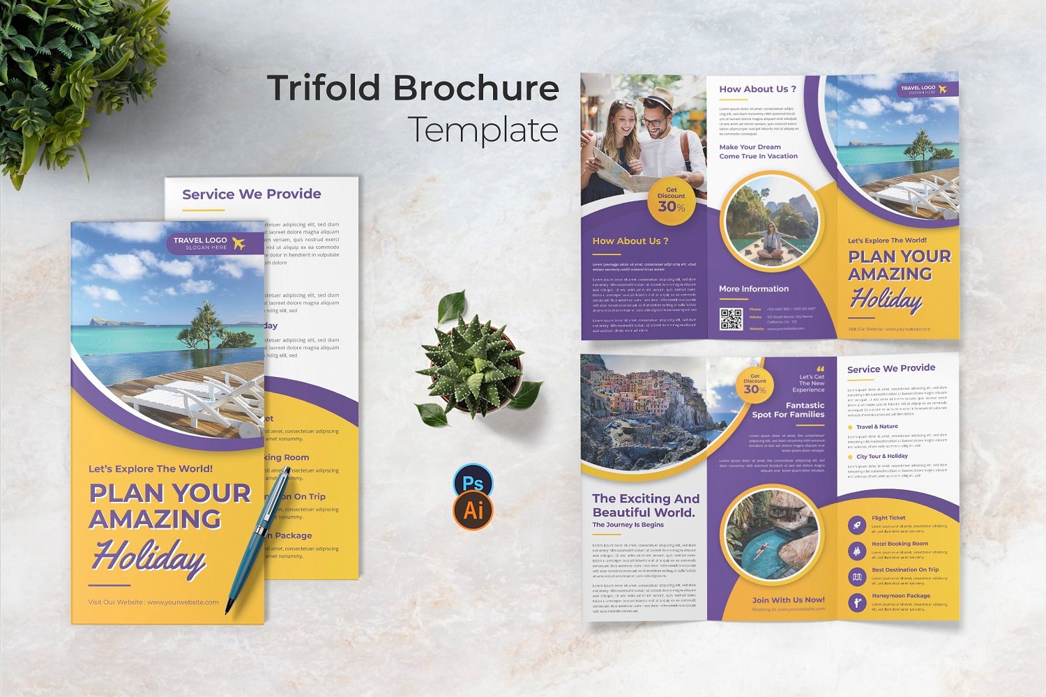 Amazing Holiday Trifold Brochure