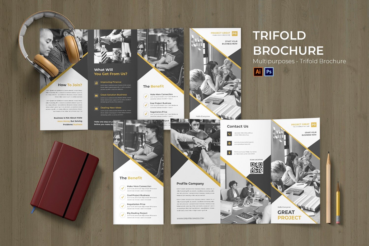 Strategy Business Flyer Trifold Brochure