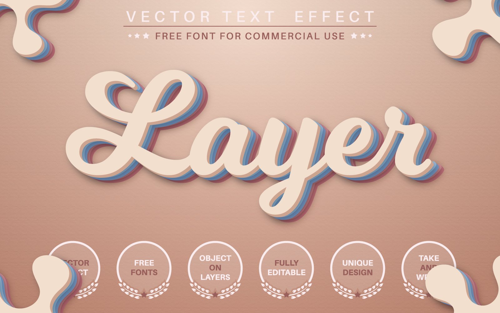 Layers - Editable Text Effect,  Font Style Graphic Illustration
