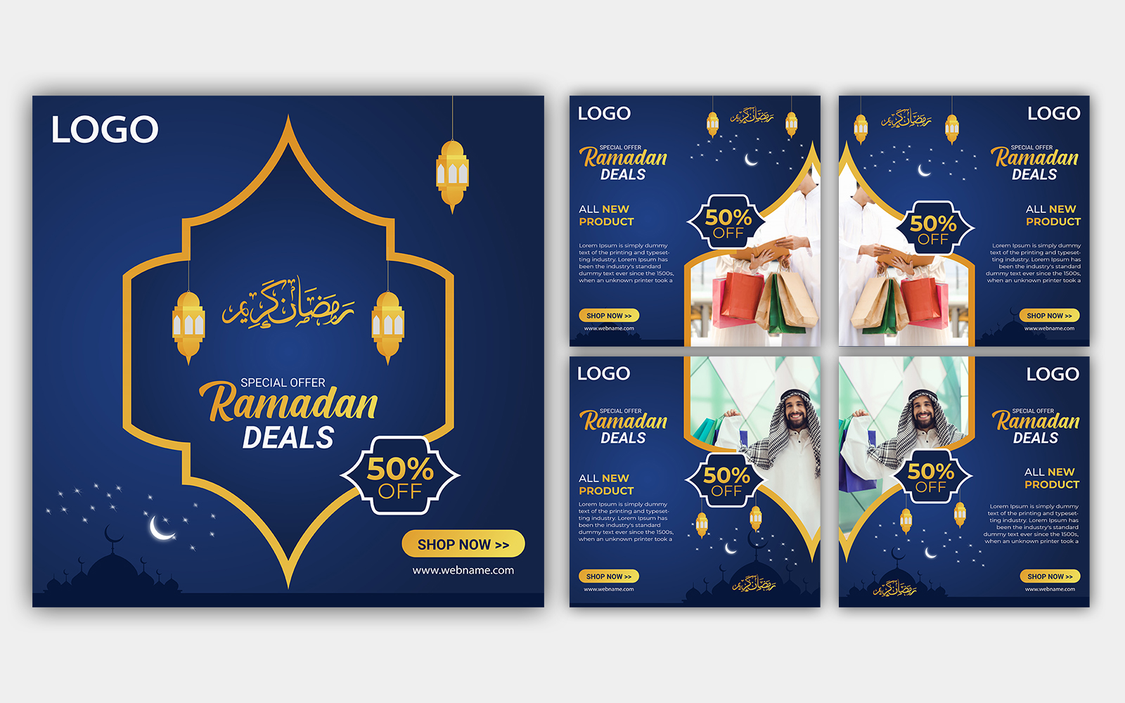 Ramadan Kareem Big Sale Social Media Post Template