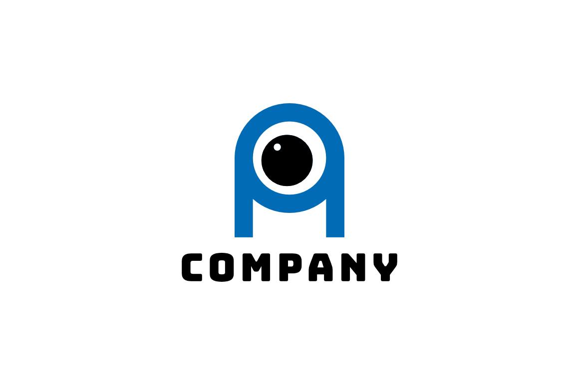 Letter A Eye Logo Design Concept Logo template