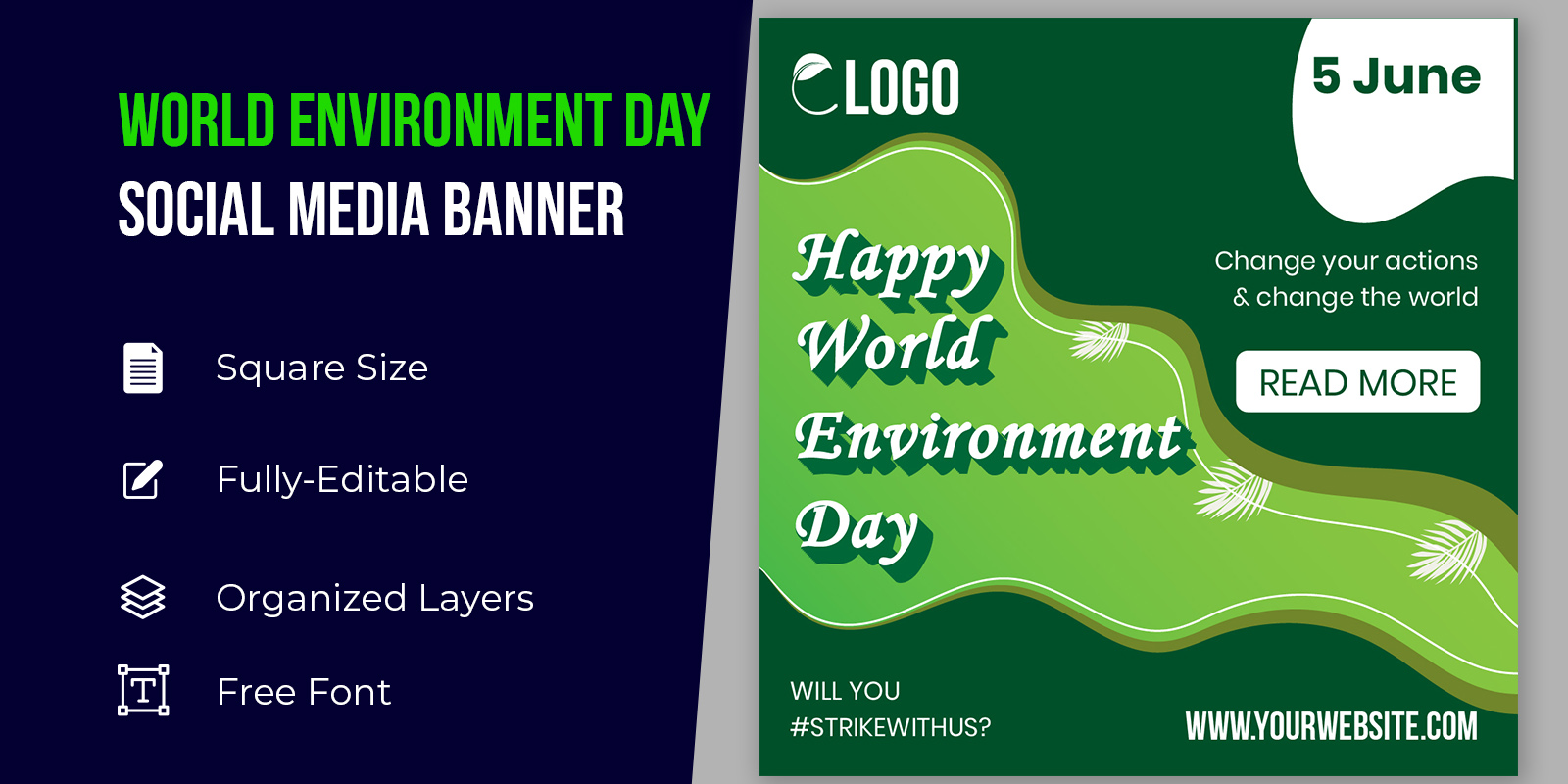 World Environment Day Social Media Design