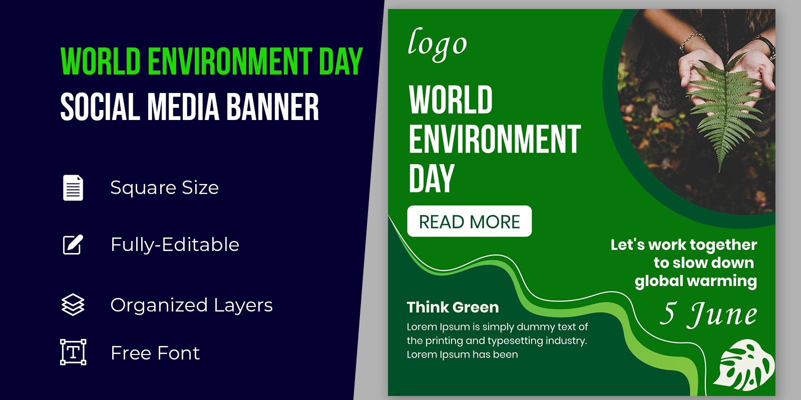 Happy World Environment Day Social Media Banner
