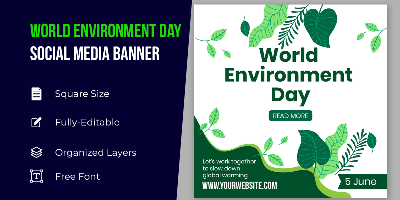 World Environment Day Social Media Graphic