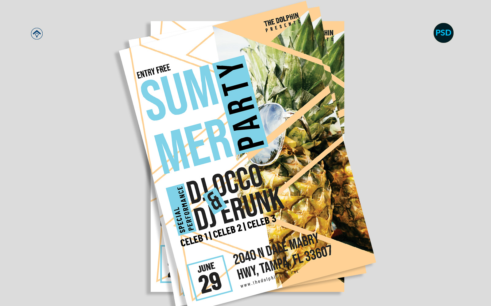 Summer Party Event Flyer V4