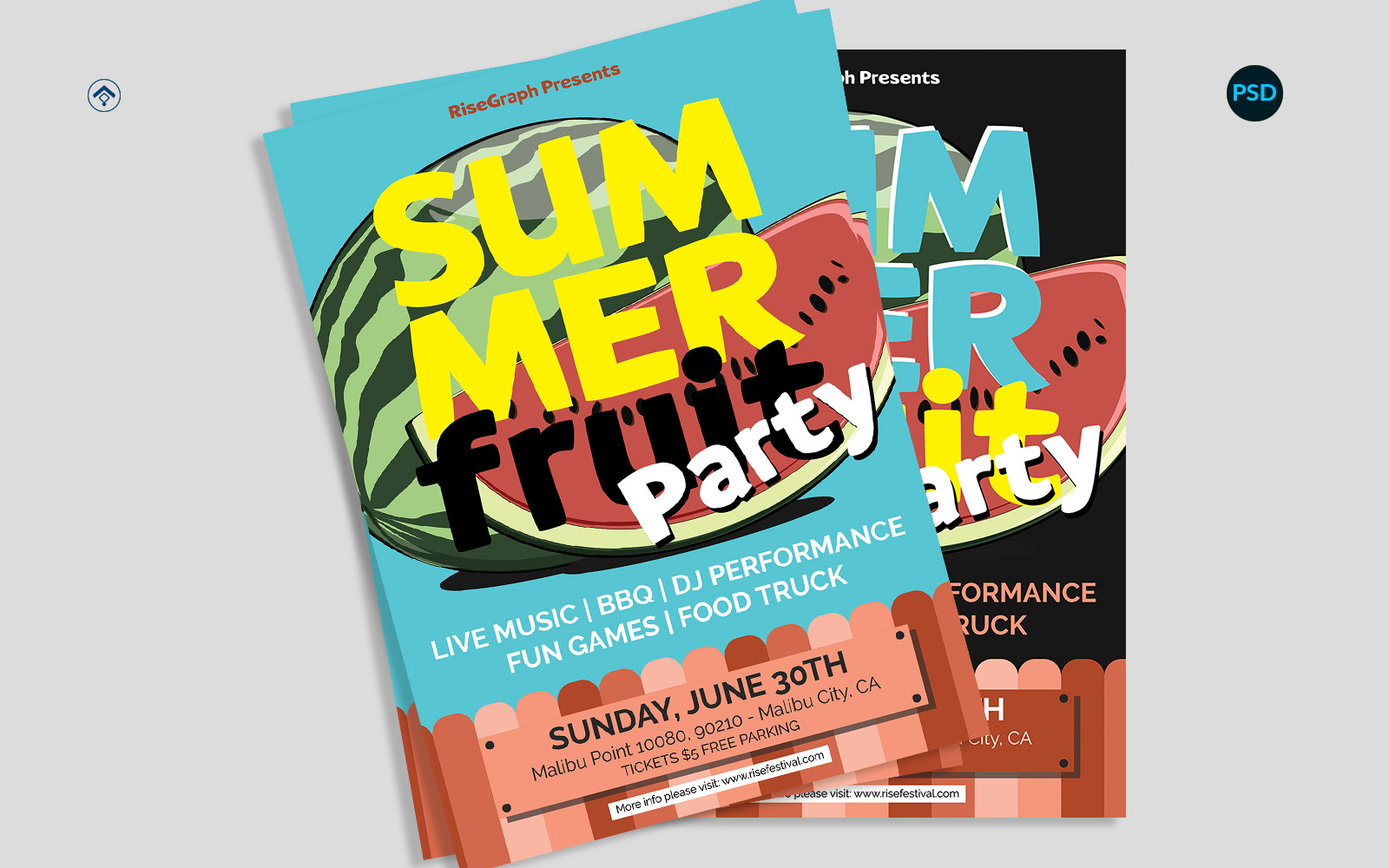 Summer Party Event Flyer V5