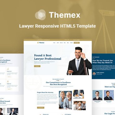 Attorney Business Responsive Website Templates 180739