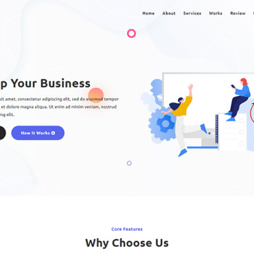 Business Marketing Landing Page Templates 180740