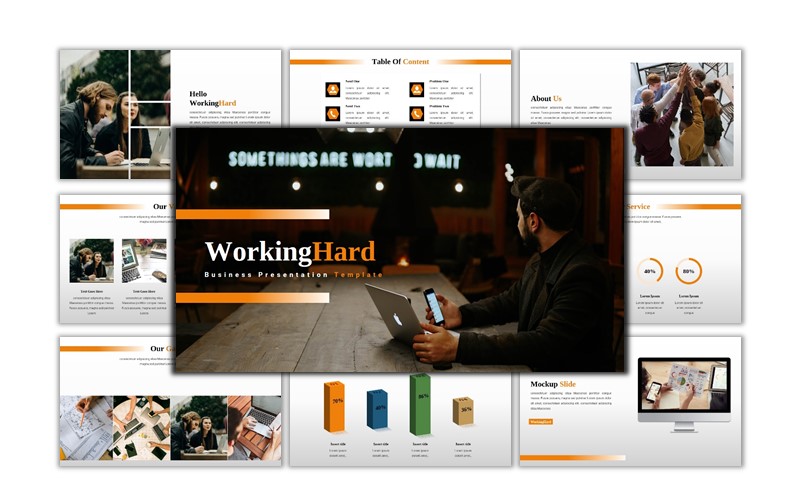 WorkingHard - Creative Business Powerpoint Template