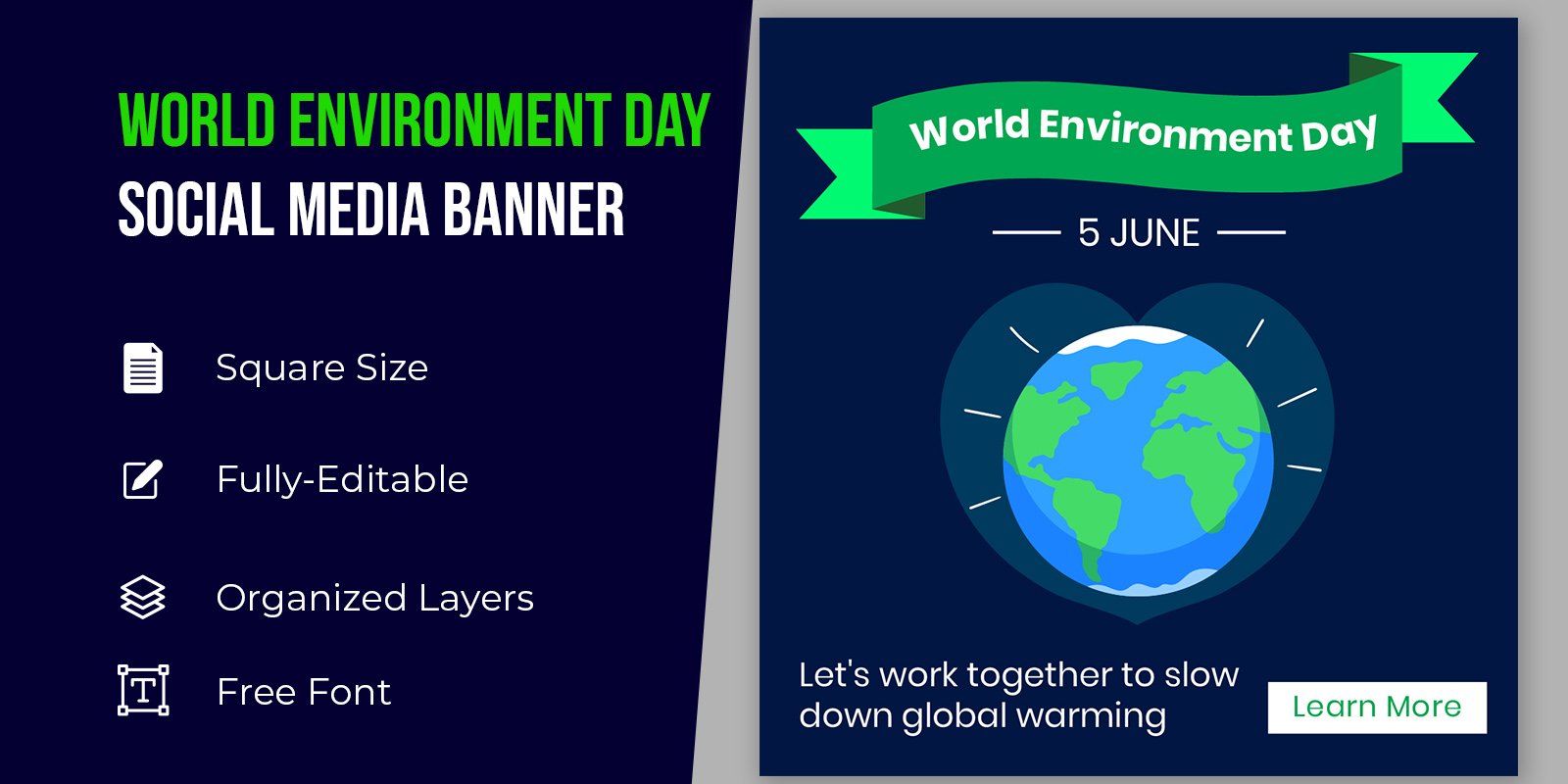 Happy World Environment Day Banner Design