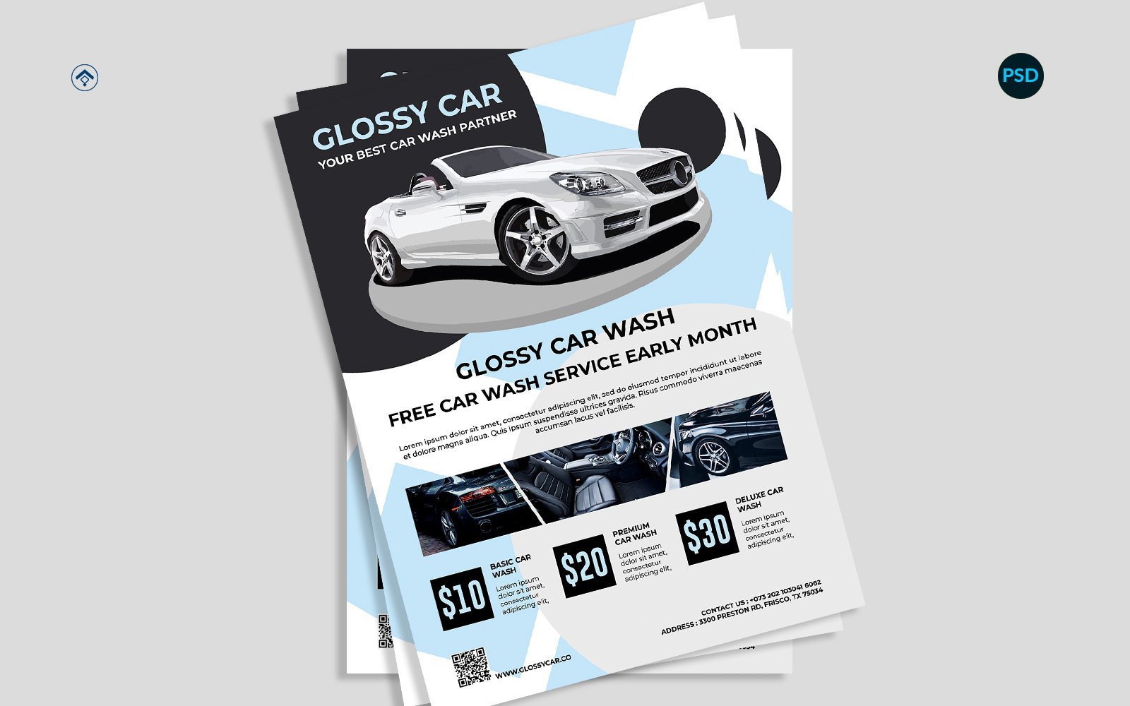 Car Wash & Detailing Flyer V1