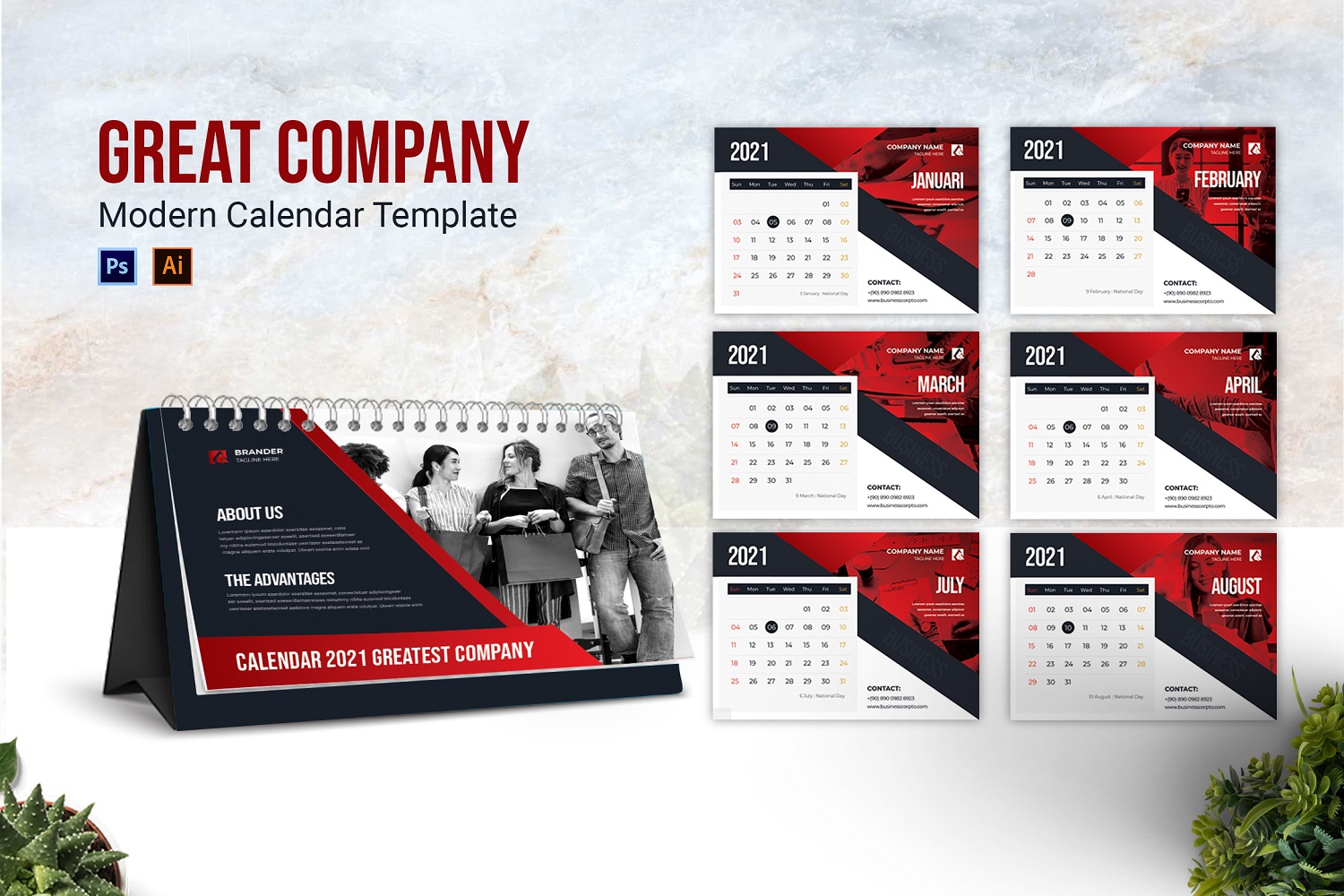 Great Company Desk Calendar Planner