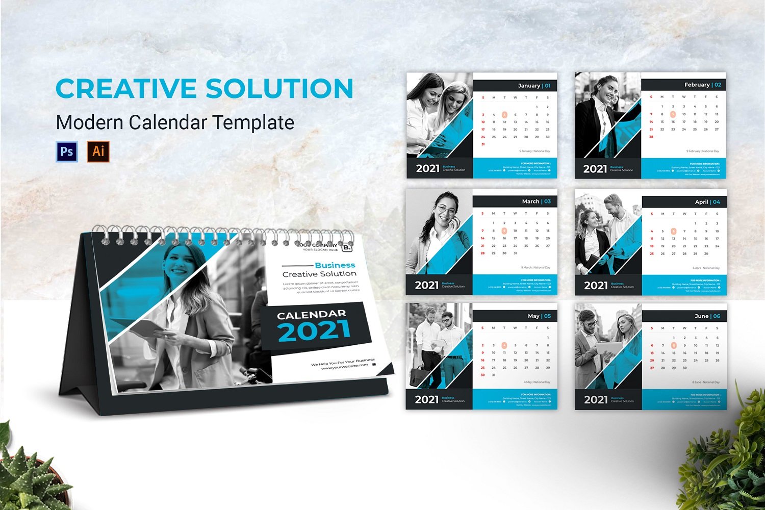 Creative Solution Desk Calendar Planner