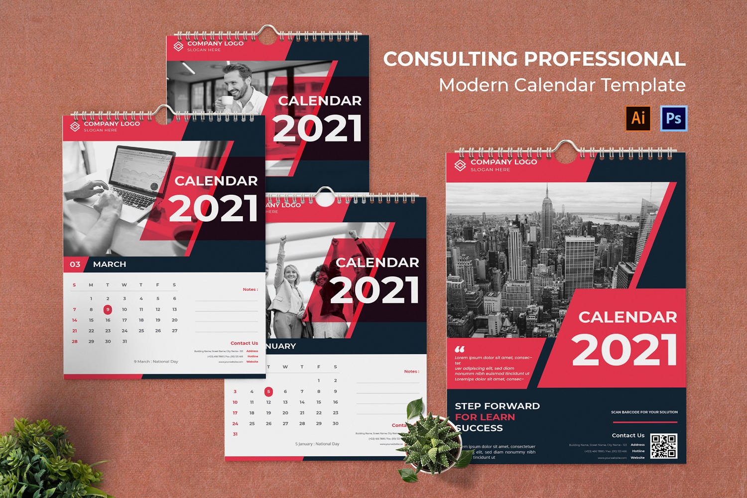 Consulting Professional Calendar Portrait Planner