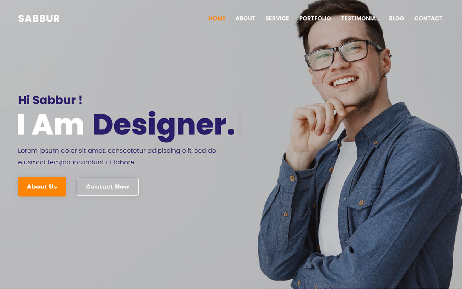 Sabbur - Personal Portfolio Photographer Landing Page Theme