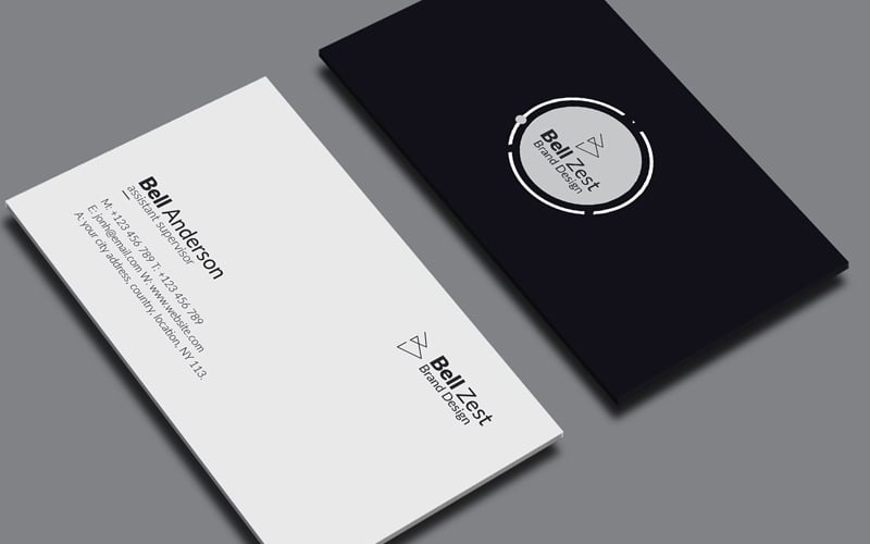 Bell Anderson Creative mimimalst Business Card Vol_ 92