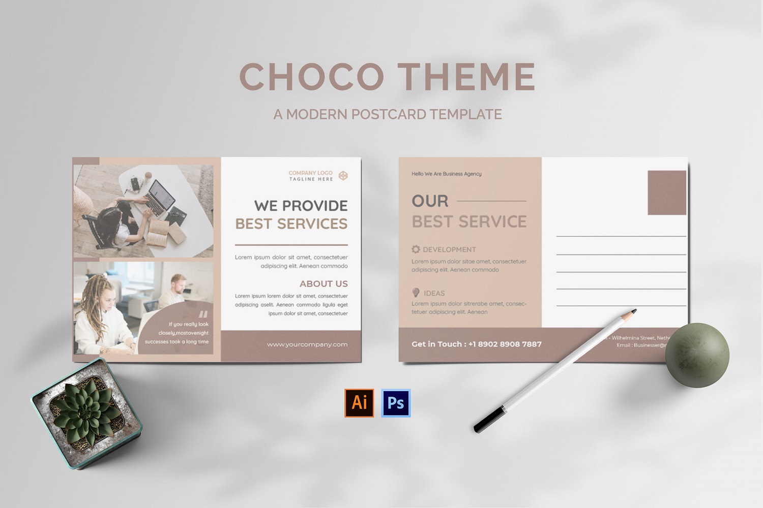 Chocolate Theme Post Card